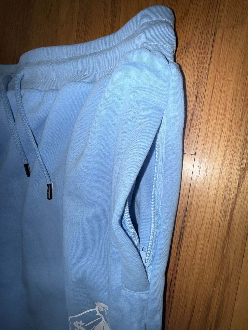 The Hustlers Prosper Sweatpants Size XL Light Blue Streetwear - Picture 4 of 11